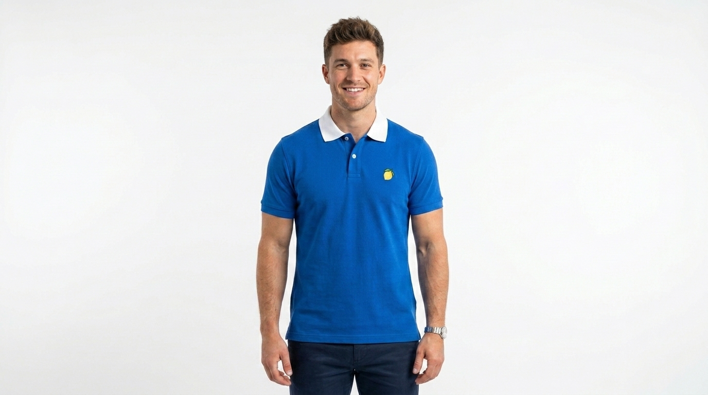 Men's Light Blue Polo Shirt Men's Blue Polo Shirt