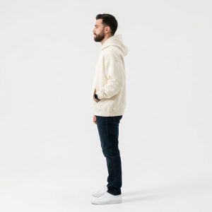 Urban Archive Men's Cream Hoodie