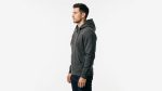 Men's Charcoal Grey Sport Full-Zip Hoodie