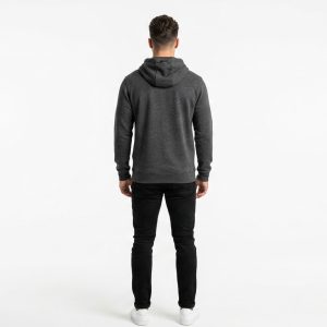 Men's Charcoal Grey Sport Full-Zip Hoodie