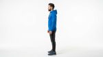 Men's Royal Blue Track Full-Zip Hoodie