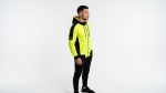 Men's Neon Lime Colorblock Full-Zip Hoodie