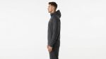 charcoal heather zip hoodie