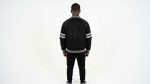 Black Urban Back Varsity Bomber Jacket