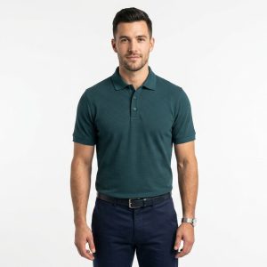 Men's Front Pink Polo Shirt