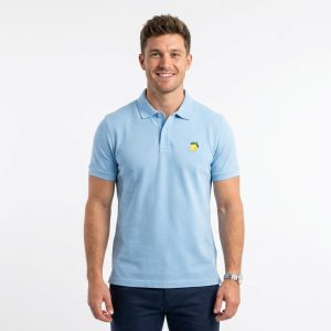 Men's Light Blue Polo Shirt