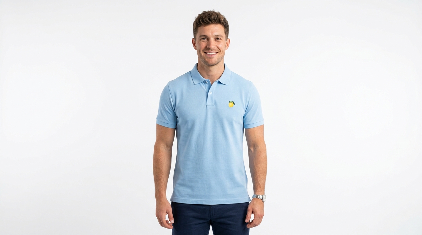 Men's Light Blue Polo Shirt Men's Light Blue Polo Shirt