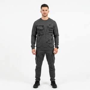 Tactical Techwear Charcoal Sweatshirt