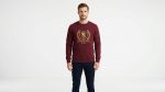 Maroon Lion Crest Sweatshirt