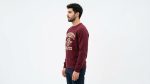 Maroon Lion Crest Sweatshirt