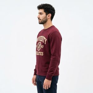 Maroon Lion Crest Sweatshirt