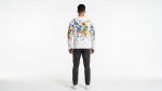 Paint Splatter White Sweatshirt