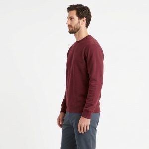 Maroon Letterman Varsity Sweatshirt