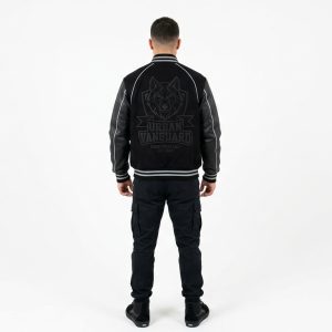 Black Varsity Letterman Jacket