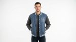 Geometric Front Varsity Letterman Jacket