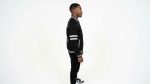 Black Urban Varsity Bomber Jacket