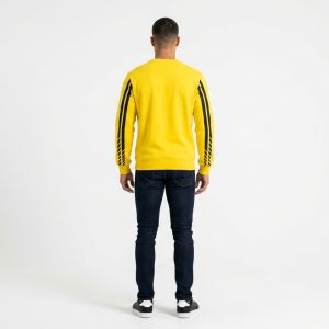 Yellow Stripe Crewneck Sweatshirt