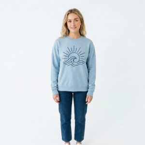 Ocean Wave Light Blue Sweatshirt