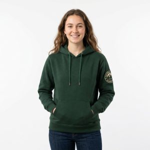 Women's Forest Green Nature Badge Hoodie