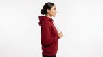 Women's Burgundy Gold Lion Hoodie