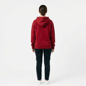 Women's Burgundy Gold Lion Hoodie