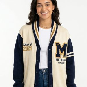 Michigan Ann Arbor Varsity Cardigan