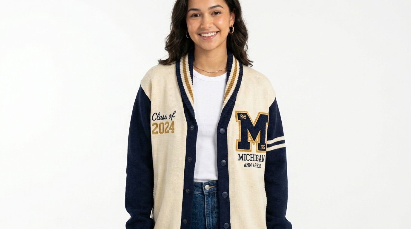 Michigan Ann Arbor Varsity Cardigan Michigan Ann Arbor Varsity Cardigan