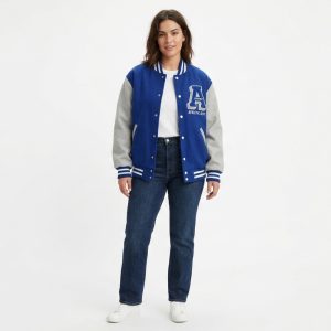 Royal Front Blue Varsity Letterman Jacket