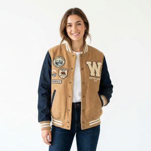Varsity Purple Lime Front Jacket