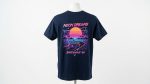 Synthwave Sunset Navy T-Shirt
