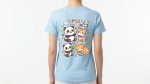 Cute Cartoon Animals Light Blue T-Shirt