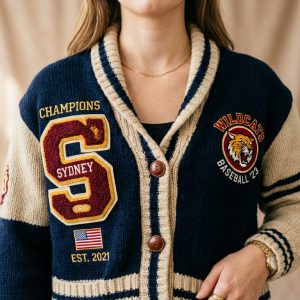 Sydney Wildcats Varsity Cardigan Sweater
