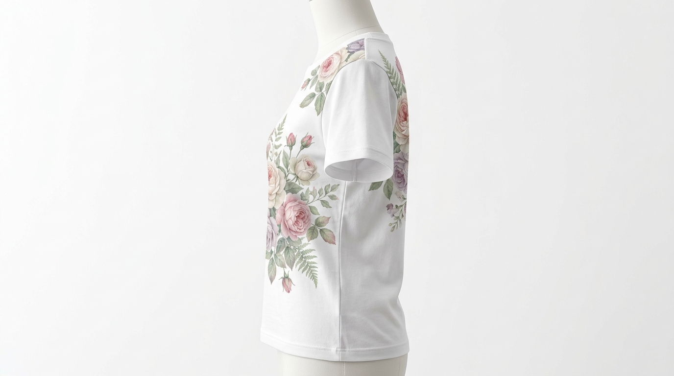 Vintage Floral Rose T-Shirt