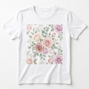 Vintage Floral Rose T-Shirt